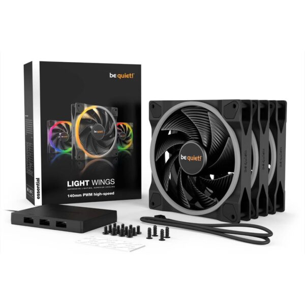 (PREVENTA) Pack X3 Fans be quiet! LIGHT WINGS 140mm PWM high-speed - Imagen 5