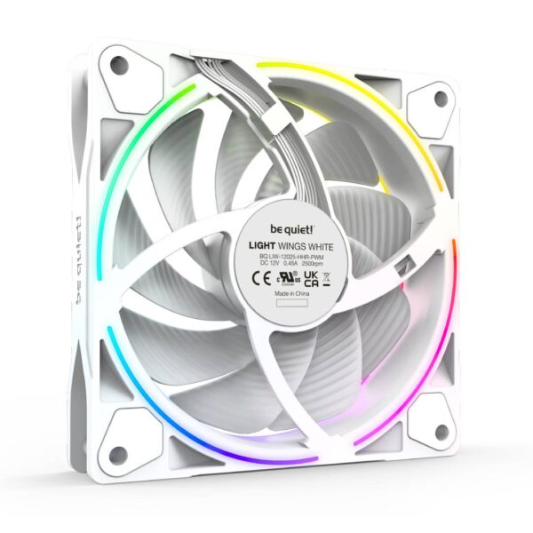 (PREVENTA) Pack X3 Fans be quiet! LIGHT WINGS 120mm White PWM highspeed - Imagen 3