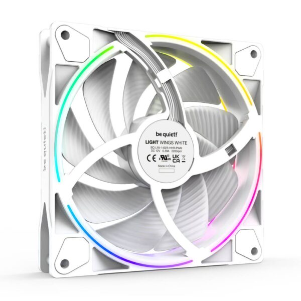 (PREVENTA) Pack X3 Fans be quiet! LIGHT WINGS 140mm White PWM highspeed - Imagen 3