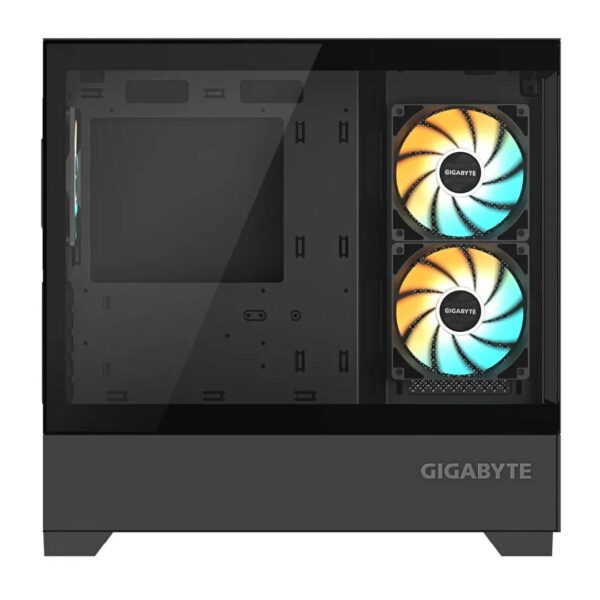 Gabinete Gigabyte C201 Panoramic mATX Vidrio Templado Negro - Imagen 3