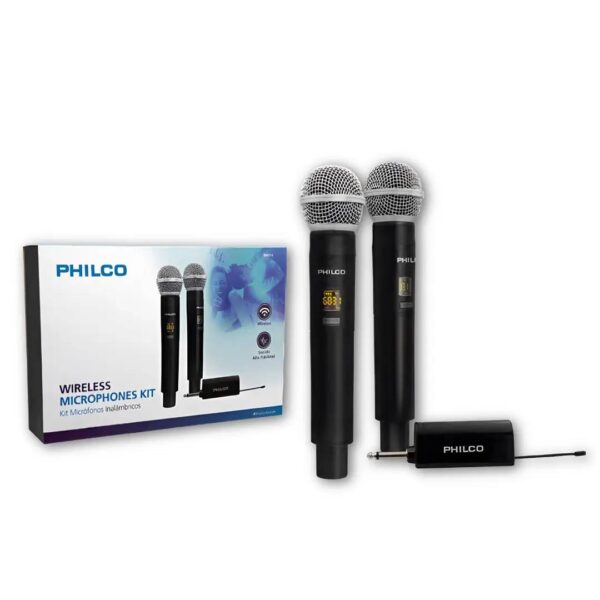 Kit Micrófonos Inalámbricos Philco UHF WM-314 HIFI Edition