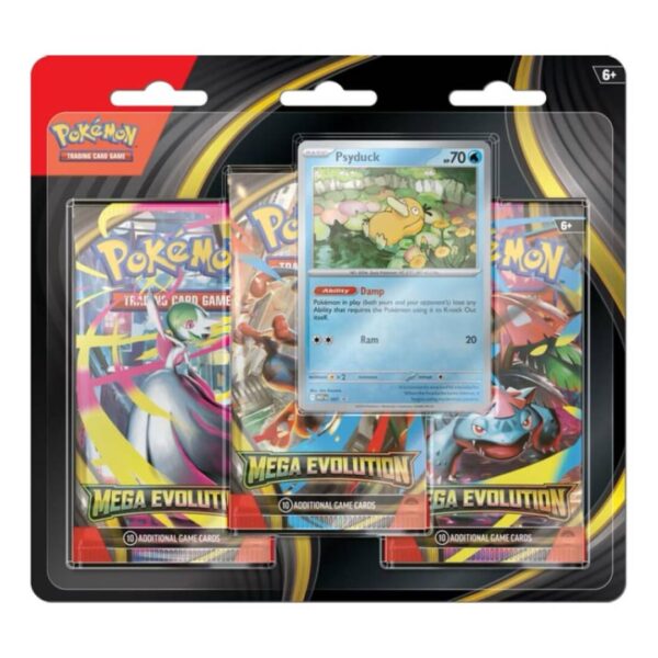 Pokémon TCG: MegaEvolution 3-Pack Blister Ingles - Imagen 2