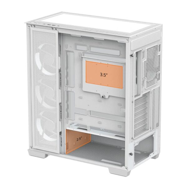 Gabinete Gigabyte C500 Panoramic Vidrio Templado ATX Blanco - Imagen 5