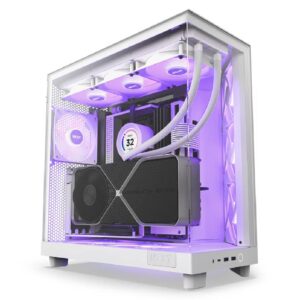 Gabinete NZXT H6 Flow RGB ATX Dual-Chamber Blanco