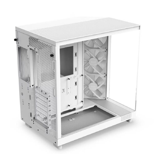 Gabinete NZXT H6 Flow RGB ATX Dual-Chamber Blanco