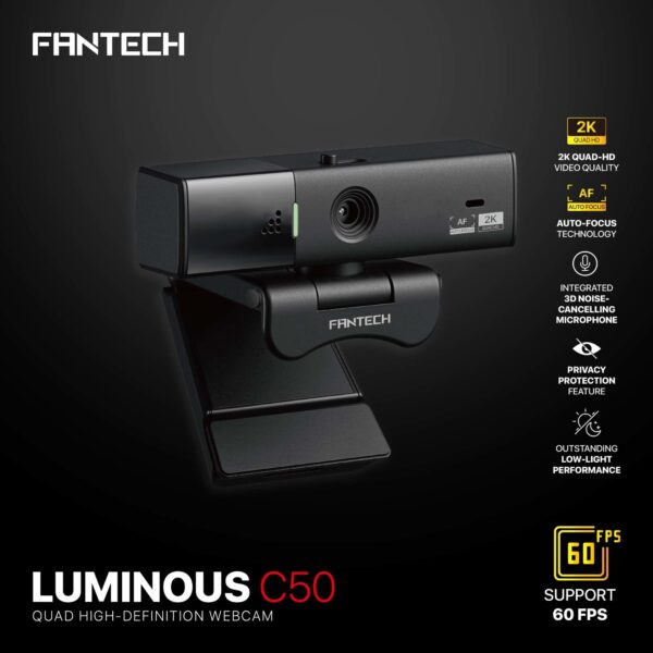 Webcam Fantech C50 Luminous Black - Imagen 6
