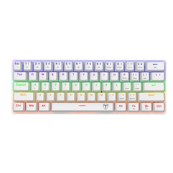 Teclado T-Dagger Arena Lite T-TGK321W-LIT Blanco
