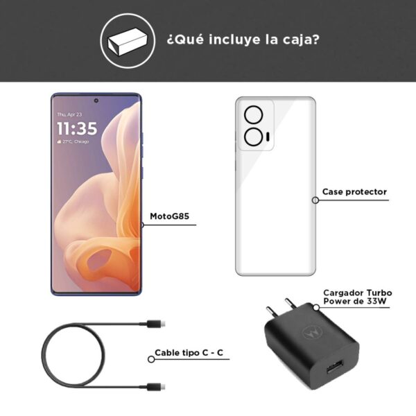 Celular Motorola Moto G85 Azul Electrico 8+256GB - Imagen 7