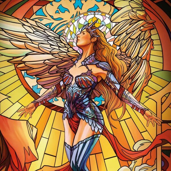 Playmat Topdeck Colección Vitrales - Valkiria - Imagen 3