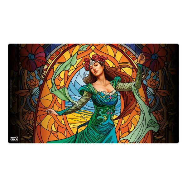 Playmat Topdeck Colección Vitrales - Doncella