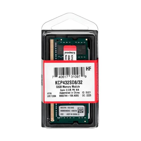 Memoria RAM Kingston Notebook 32GB 3200Mhz DDR4 - Imagen 3