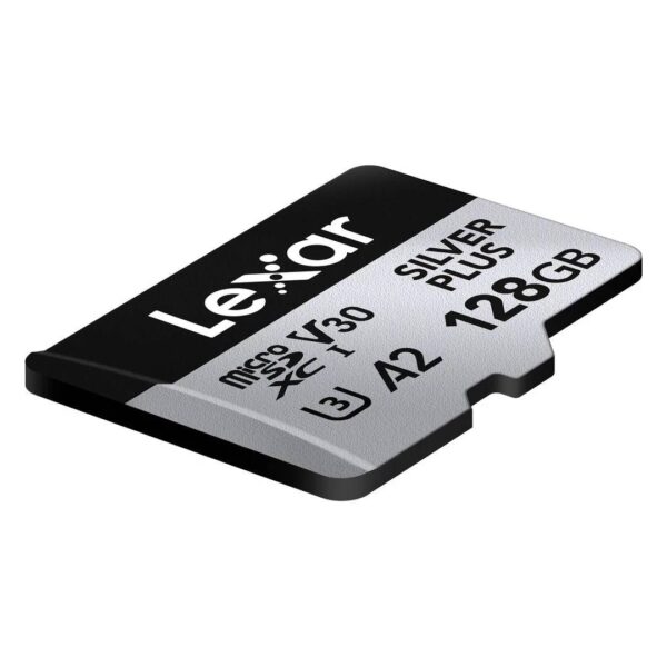 Tarjeta de Memoria Lexar 128GB MicroSD SILVER PLUS C-10 UHS1 - Imagen 3