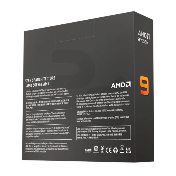 Procesador AMD Ryzen 9 9900X3D 4.40 GHz 12-Cores AM5 - Imagen 2