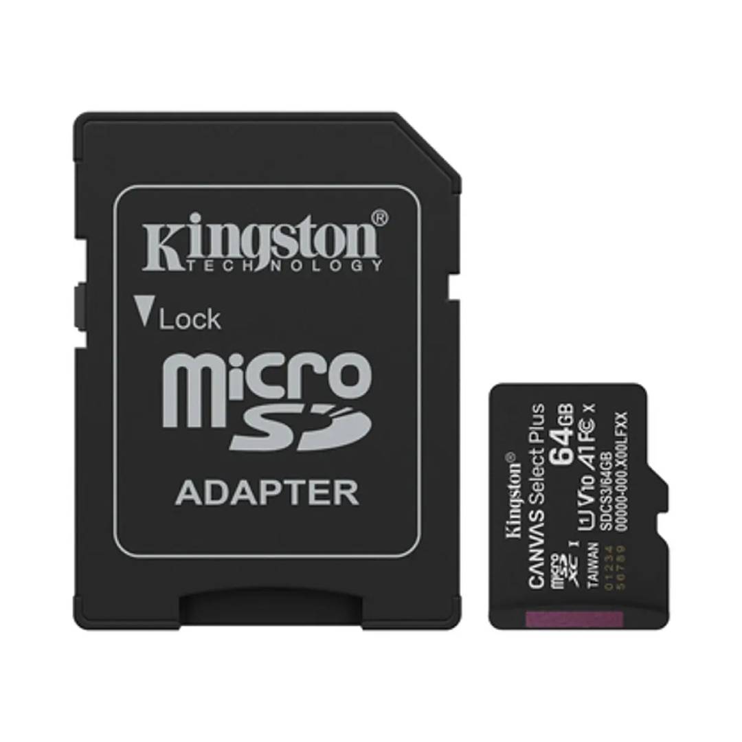 Memoria microSDXC Kingston Canvas Select Plus SDCS3/64GB