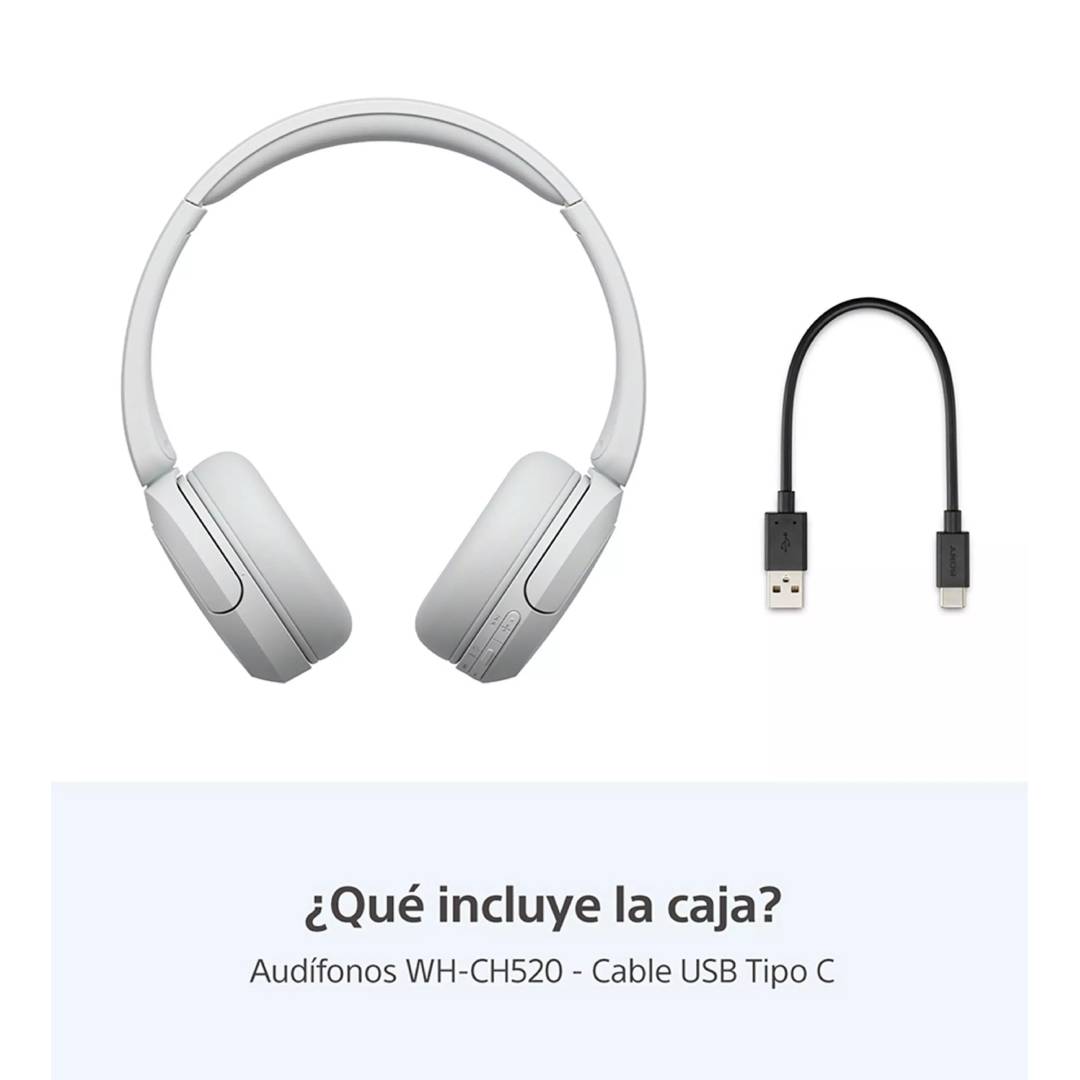 Audífonos Inalámbricos Sony WH-CH520 Blanco - Imagen 4