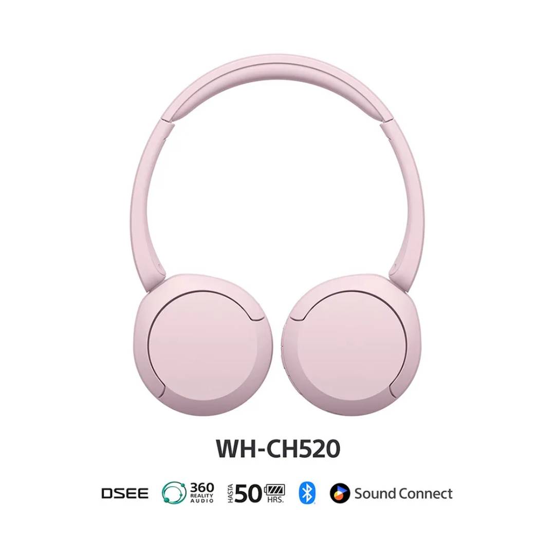 Audífonos Inalámbricos Sony WH-CH520 Rosado - Imagen 2