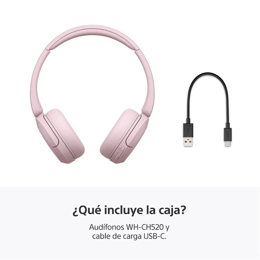 Audífonos Inalámbricos Sony WH-CH520 Rosado - Imagen 4