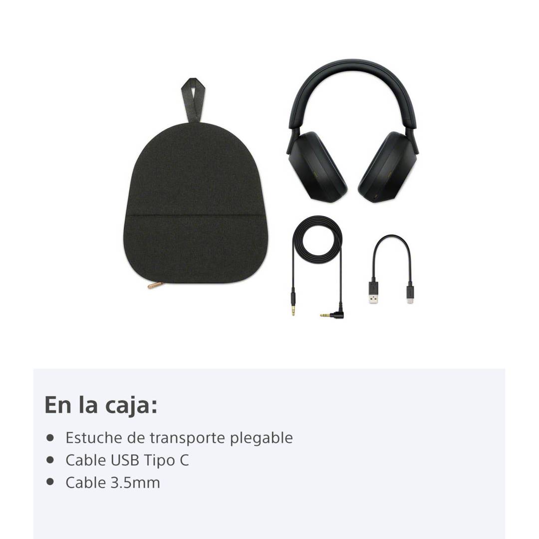 Audífonos Inalámbricos Sony WH-1000XM5 Noise-Canceling Negro - Imagen 4