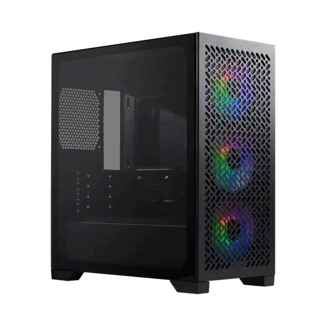 Gabinete Cooler Master Elite 302 ARGB Negro