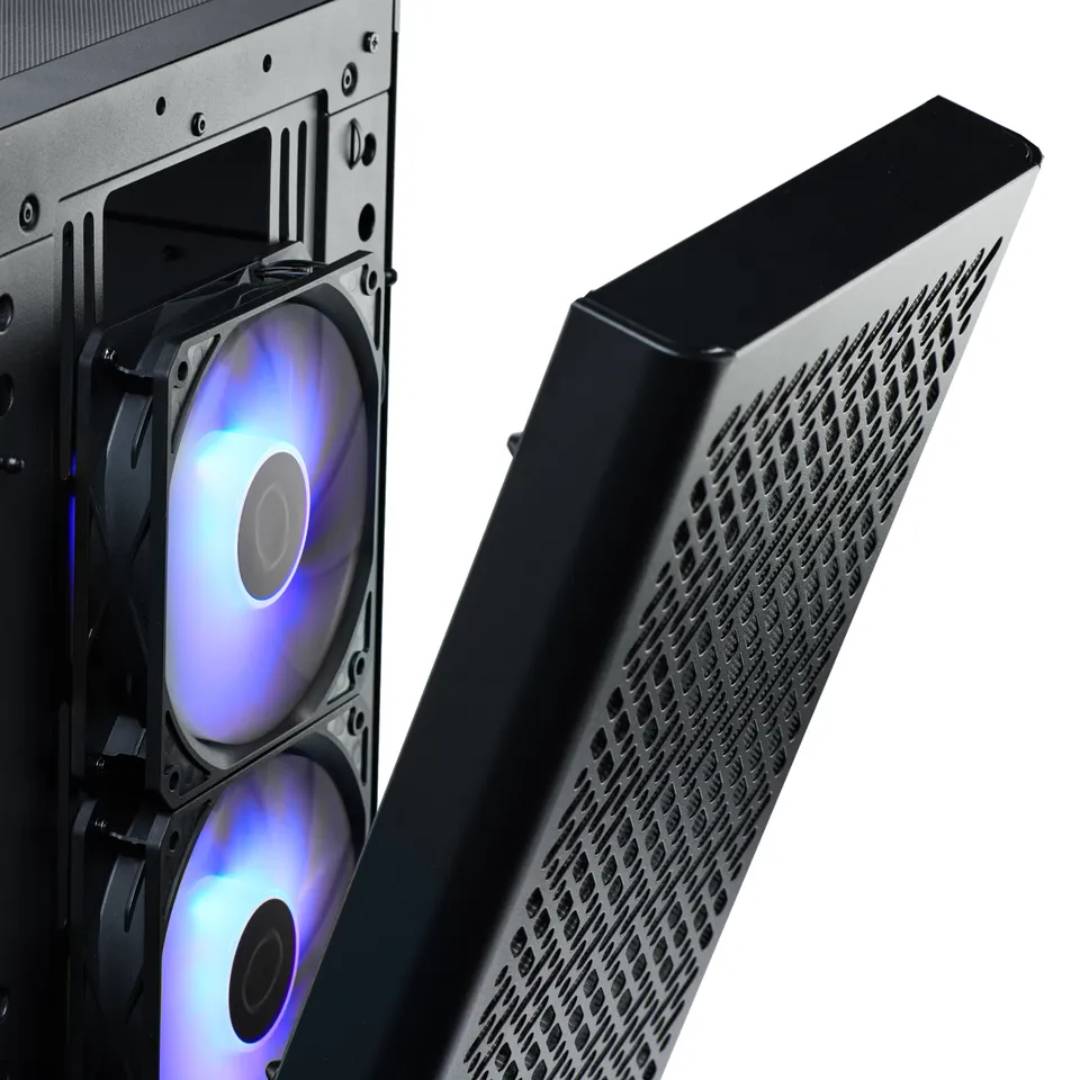 Gabinete Cooler Master Elite 502 ARGB ATX Mid-Tower Negro - Imagen 3