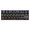 Teclado T-Dagger Bora Rainbow Lite T-TGK313-LIT Negro