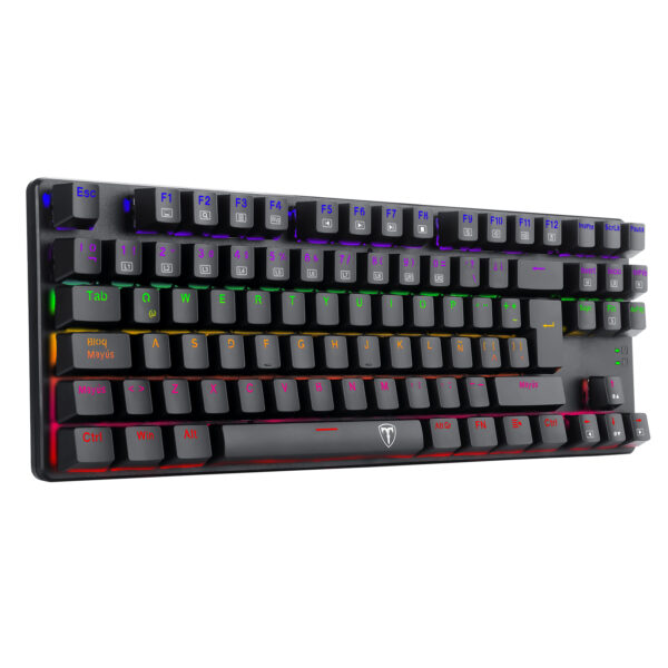 Teclado T-Dagger Bora Rainbow Lite T-TGK313-LIT Negro - Imagen 4
