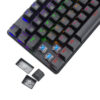 Teclado T-Dagger Bora Rainbow Lite T-TGK313-LIT Negro - Imagen 6