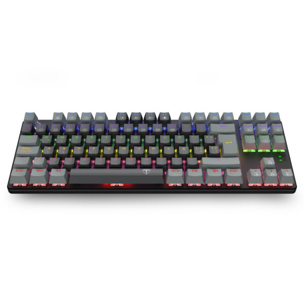 Teclado T-Dagger Bora Rainbow Lite T-TGK313BG-LIT Negro/Gris - Imagen 2