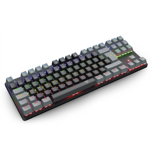 Teclado T-Dagger Bora Rainbow Lite T-TGK313BG-LIT Negro/Gris - Imagen 3