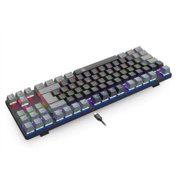 Teclado T-Dagger Bora Rainbow Lite T-TGK313BG-LIT Negro/Gris - Imagen 5