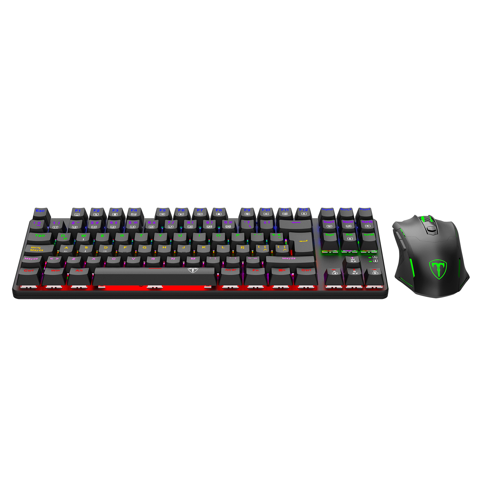 Kit Teclado y Mouse T-Dagger Advance Force Lite TGS005 Negro - Imagen 2