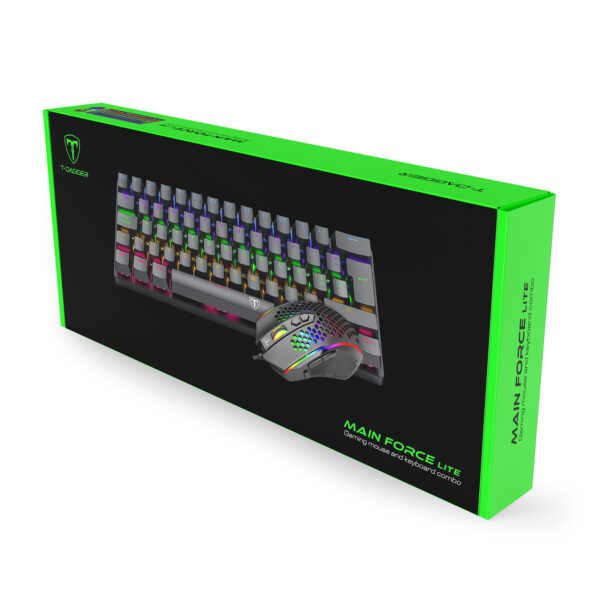 Kit Teclado y Mouse T-Dagger Main Force Lite T-TGS008 Negro - Imagen 6