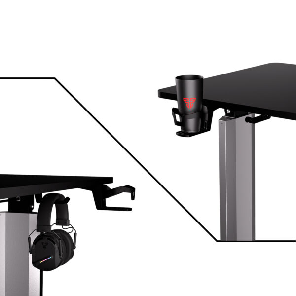 Escritorio Mecanico Fantech WorkStation WS414 Negro - Imagen 5