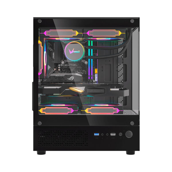 Gabinete Formula Crystal Z1CM PLUS Black AR - Imagen 2