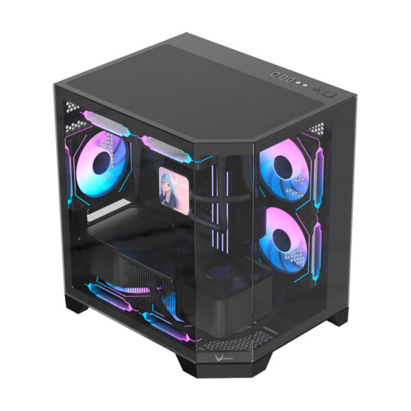 Gabinete Formula Crystal Z6M FLOE Black - Imagen 2