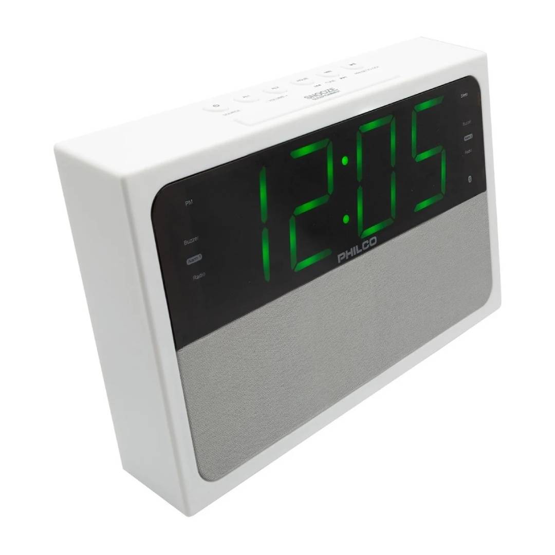 Radio Reloj Dual Philco PAR1018BT-GR Pantalla LED 1.8 - Imagen 2