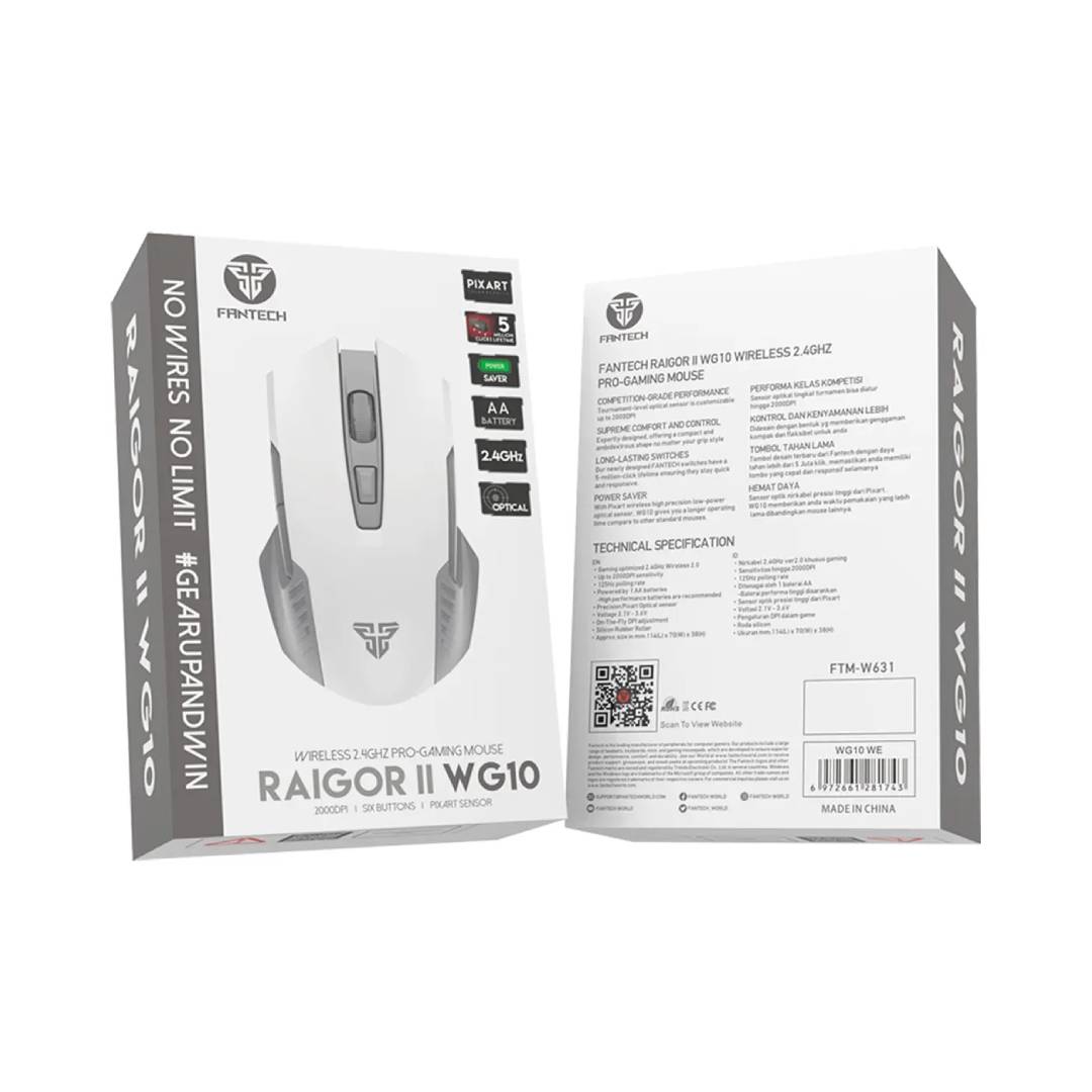 Mouse Inalámbrico Fantech RAIGOR II WG10 White - Imagen 5
