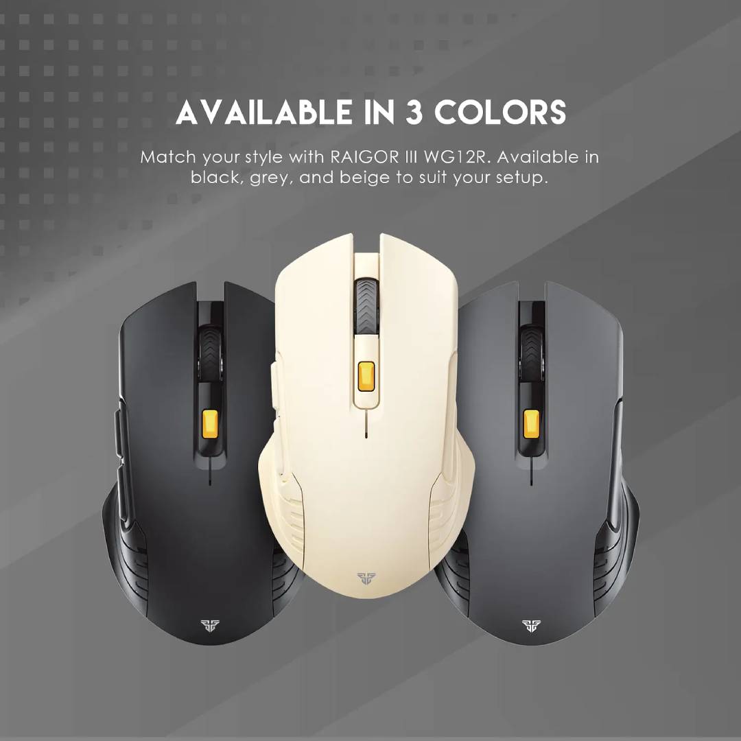 Mouse Inalámbrico Fantech WG12R RAIGOR III Beige - Imagen 6