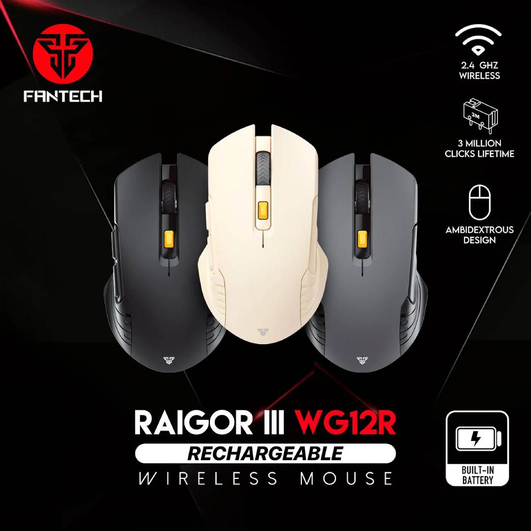 Mouse Inalámbrico Fantech WG12R RAIGOR III Grey - Imagen 7