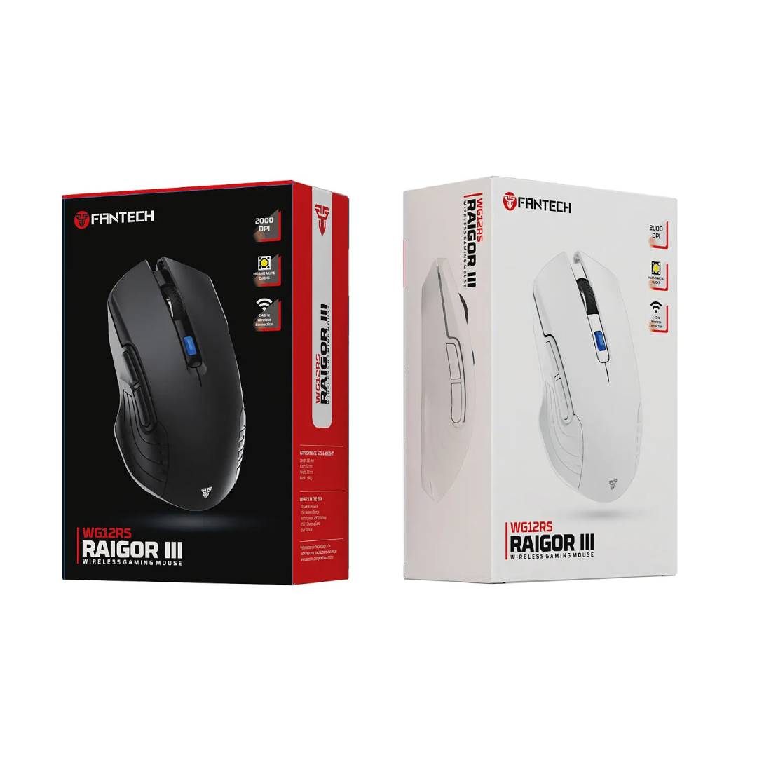 Mouse Inalámbrico Fantech WG12R s RAIGOR III S White - Imagen 4
