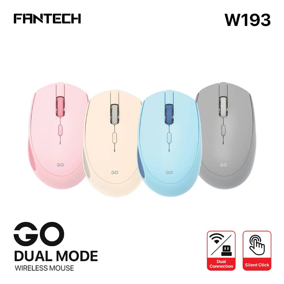 Mouse Inalámbrico Fantech W193 GO Dual Mode Beige - Imagen 7