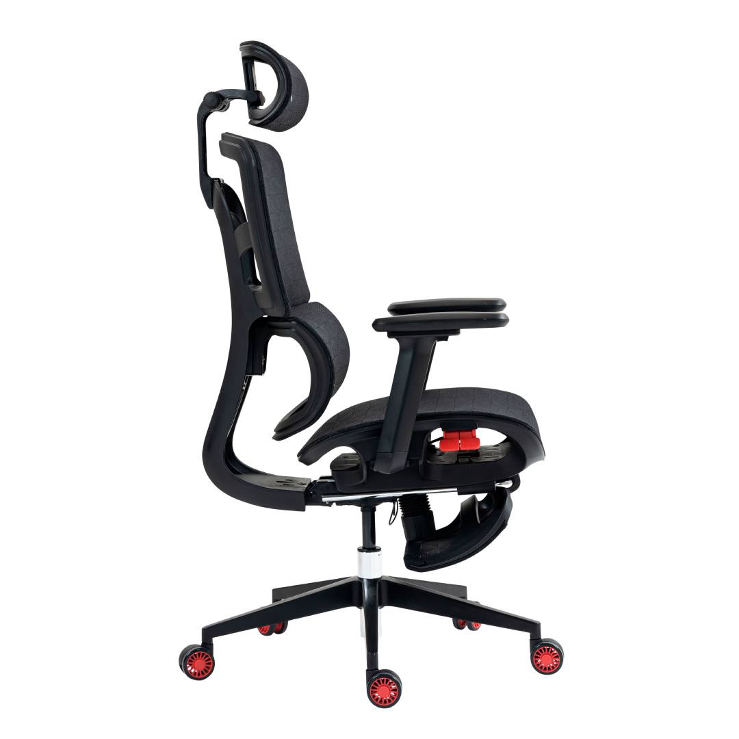 Silla Ergonómica DRAGSTER M4 TriMesh Black - Imagen 4