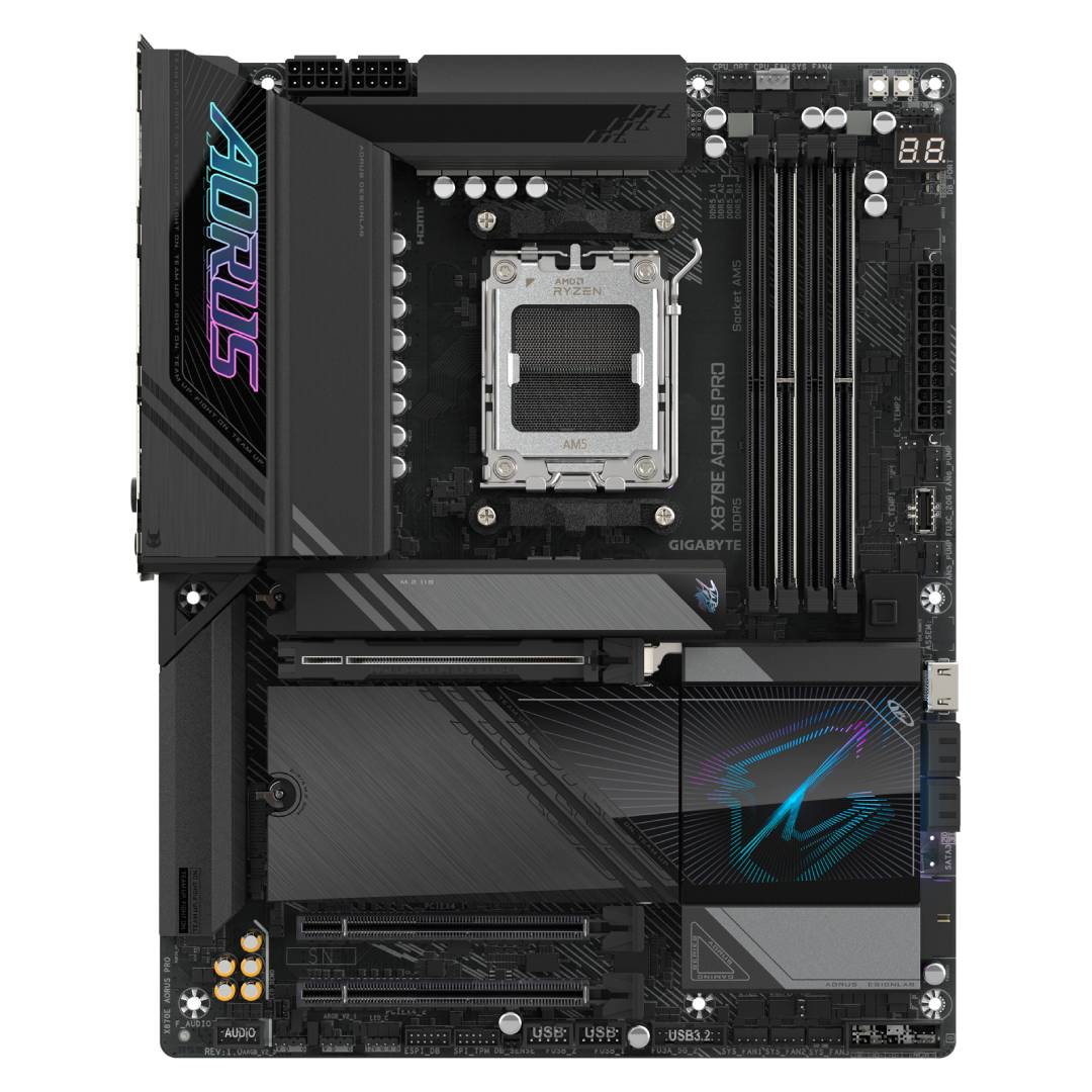 Placa Madre Gigabyte X870E AORUS PRO, AM5, DDR5, ATX - Imagen 2