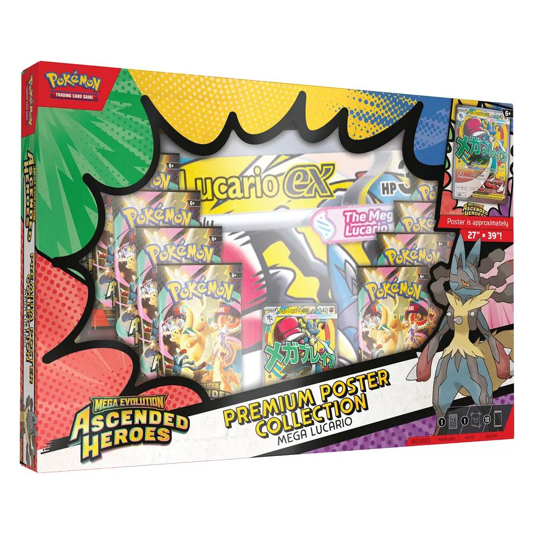 (PREVENTA) Pokemon TCG: Premium Poster Collection Mega Lucario Español
