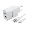 Cargador Rápido Cable Micro USB 2.1A Philco R2100 Blanco - Imagen 2