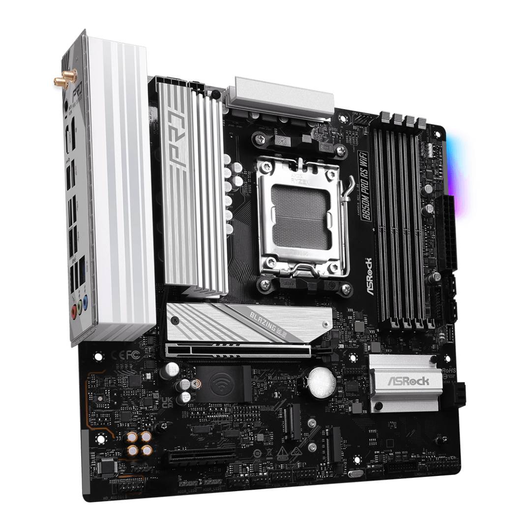 Placa Madre ASRock B850M Pro RS WiFi, mATX, AM5 - Imagen 3