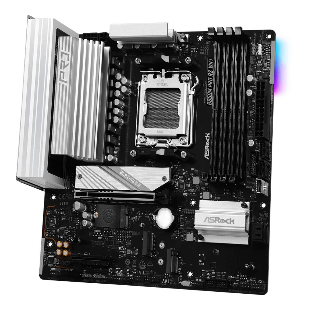 Placa Madre ASRock B850M Pro RS WiFi, mATX, AM5 - Imagen 4