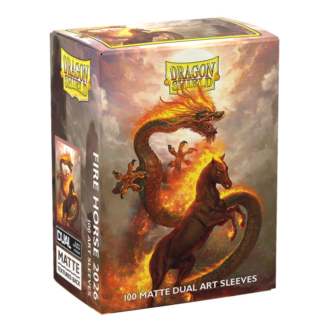 Protector Dragon Shield Std Dual Matte Art Fire Horse 2026 - Imagen 2