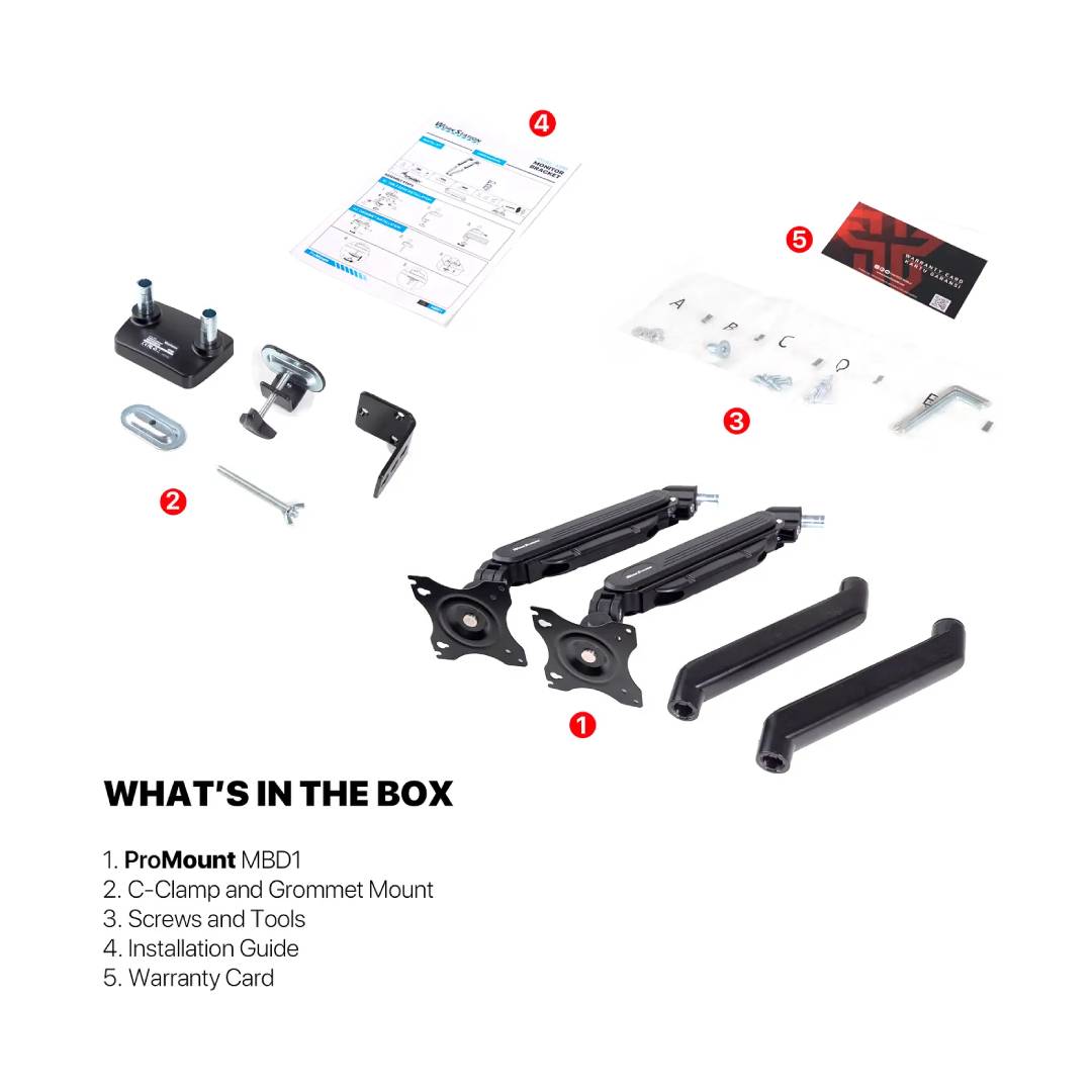 Soporte de Monitor Fantech ProStand Dual MBD1 Black - Imagen 6