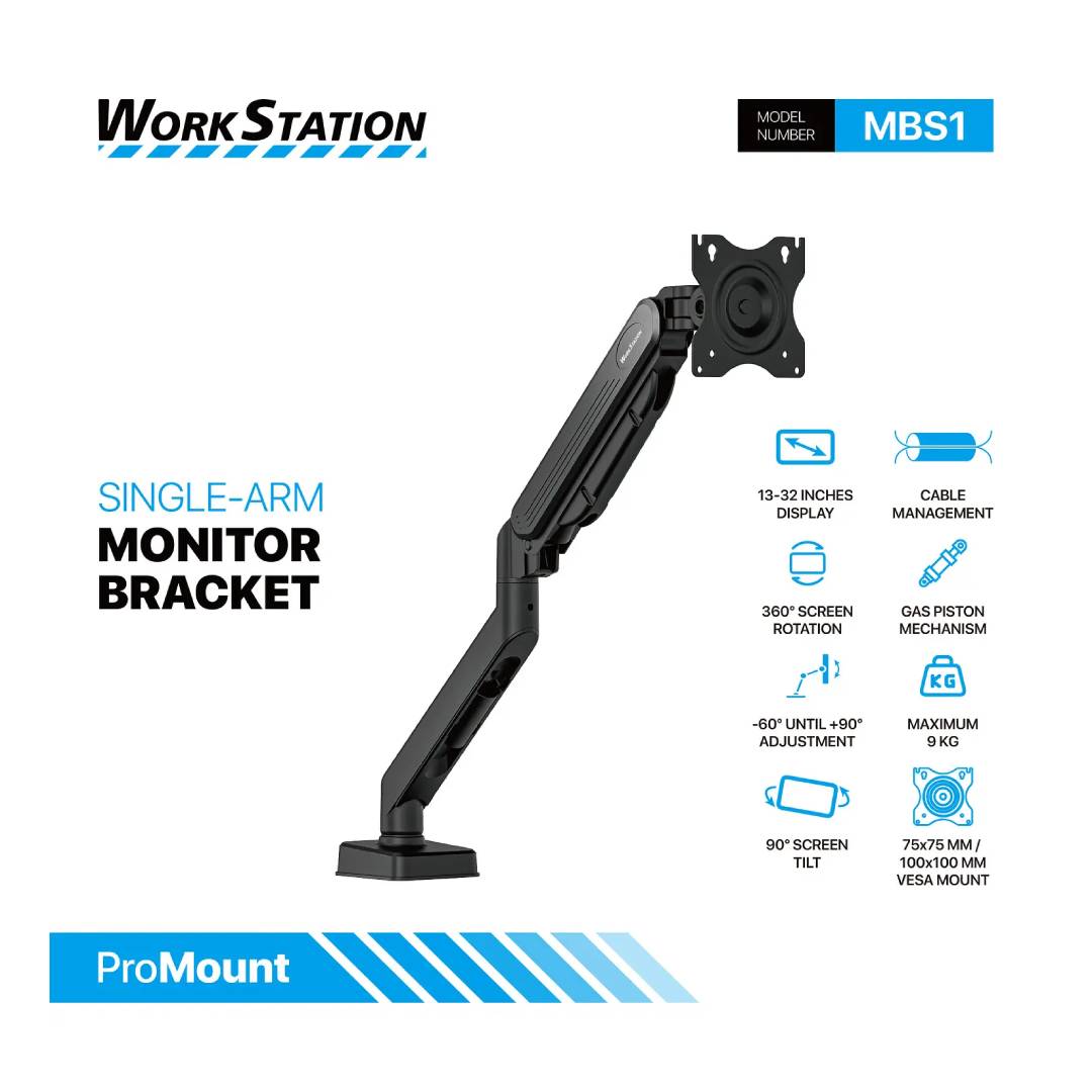 Soporte de Monitor Fantech ProStand MBS1 Black - Imagen 5